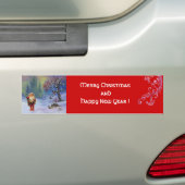 AUTOCOLLANT DE VOITURE PÈRE NOËL DES GNOMES (En voiture)