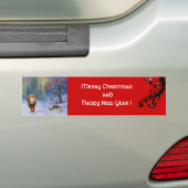 AUTOCOLLANT DE VOITURE PÈRE NOËL DES GNOMES (En voiture)