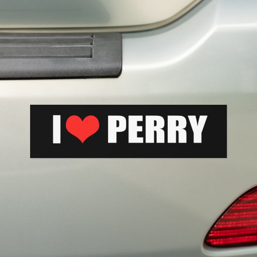 AUTOCOLLANT DE VOITURE PERRY 2012 (En voiture)