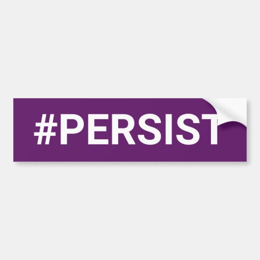 AUTOCOLLANT DE VOITURE #PERSIST (Devant)