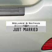 Autocollant De Voiture Personalised Stylsh Just Married (En voiture)