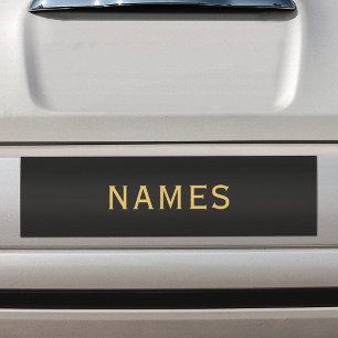 Autocollant De Voiture Personnalisé avec le nom de famille ou le surnom