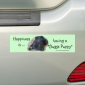 Autocollant De Voiture "Personnaliser de Bumpersticker- de chiot de Buggs (En voiture)