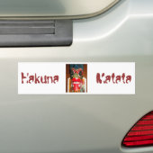 Autocollant De Voiture Personnaliser Hakuna Matata (En voiture)