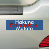 Autocollant De Voiture PERSONNALISER HAKUNA MATATA Produit (En voiture)