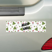 Autocollant De Voiture Personnaliser Père Noël et sapin de Noël (En voiture)
