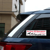 Autocollant De Voiture Personnalisez En Coque D'Urgence Sauvez Les Animau