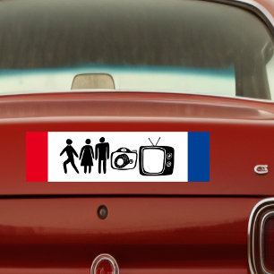 Autocollant De Voiture Personne Femme Homme Caméra TV