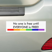 Autocollant De Voiture Personne n'est adhésif pour pare-chocs LIBRE (En voiture)