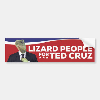 Autocollant De Voiture Personnes de lézard pour Ted Cruz