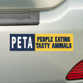 Autocollant De Voiture Personnes de PETA mangeant des animaux (En voiture)