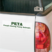 Autocollant De Voiture PETA, les gens mangeant les animaux savoureux (Sur camion)