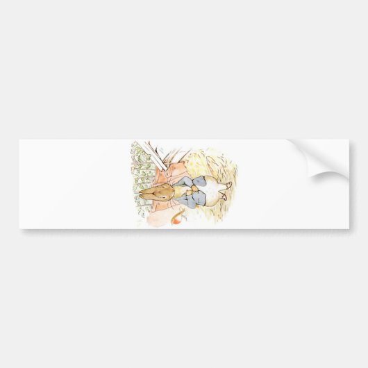 Autocollant De Voiture Peter Rabbit dans le jardin (par Beatrix Potter) (Devant)