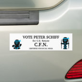 Autocollant De Voiture Peter Schiff, sénat du Connecticut (En voiture)