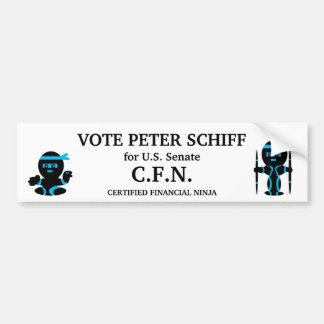 Autocollant De Voiture Peter Schiff, sénat du Connecticut