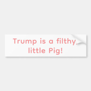 Autocollant De Voiture Petit Cochon Trump immonde Hankamer Artjunkhaus Ba