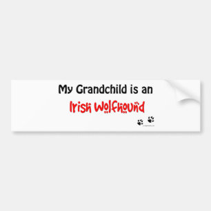Autocollant De Voiture Petit-enfant de chien-loup irlandais