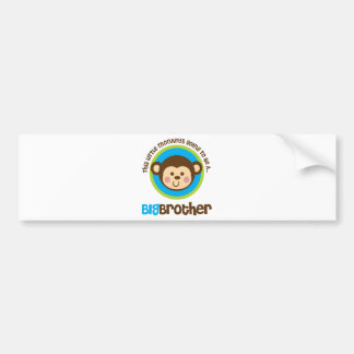 Autocollant De Voiture Petit singe allant être un frère
