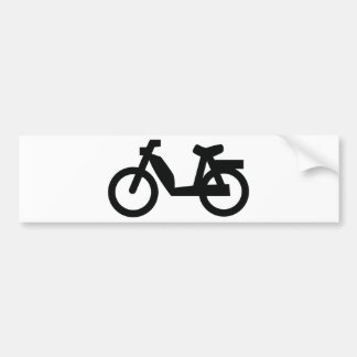 Autocollant De Voiture petite icône de cyclomoteur