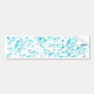 Autocollant De Voiture petites bulles bleues