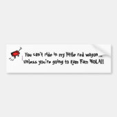 Autocollant De Voiture Peu d'adhésif pour pare-chocs rouge de chariot (Devant)