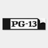 Autocollant De Voiture PG-13 évalué, système de notation (Devant)