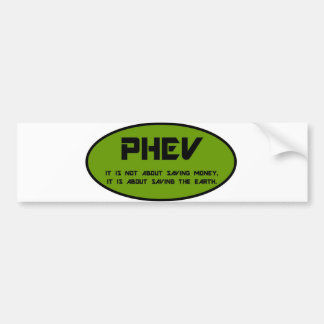 Autocollant De Voiture PHEV sauvent la terre