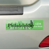 Autocollant De Voiture Philadelphie réutilise (horizon et Penn) (En voiture)