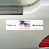 Autocollant De Voiture Philippin-Américain (En voiture)