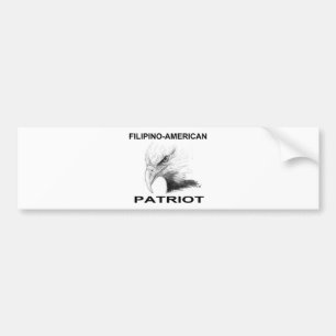 Autocollant De Voiture Philippin-Américain