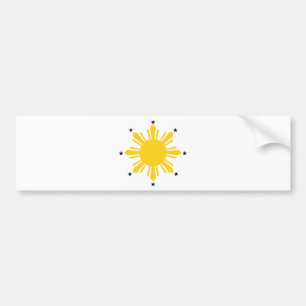Autocollant De Voiture Philippin Sun pi Sun de Philippines Sun