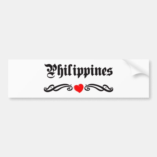 Autocollant De Voiture Philippines (Devant)