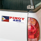 Autocollant De Voiture Philippines Pinoy ako (Sur camion)