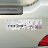 Autocollant De Voiture Philosophie (En voiture)