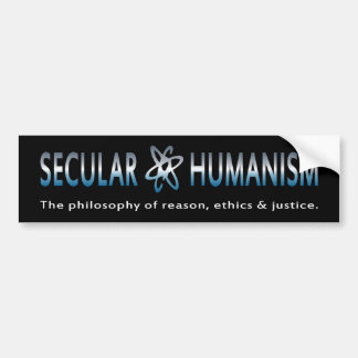 Autocollant De Voiture Philosophie de BMP d'humanisme laïque