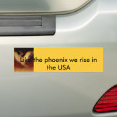 Autocollant De Voiture Phoenix, comme Phoenix nous nous levons aux (En voiture)