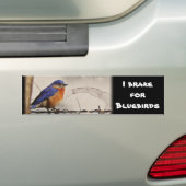 Autocollant De Voiture Photo orientale d'oiseau bleu (En voiture)