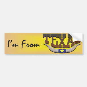 Autocollant De Voiture PIÈCE EN T je suis du Texas