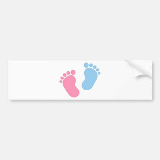 Autocollant De Voiture Pieds de bébé (Devant)
