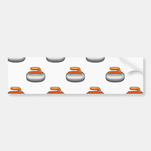 Autocollant De Voiture Pierre de curling Emoji