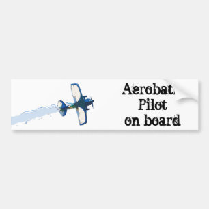 Autocollant De Voiture Pilote acrobatique aérien à bord