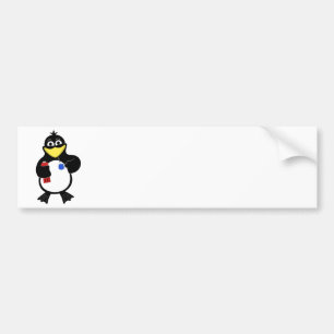 Autocollant De Voiture Pingouin de dessin