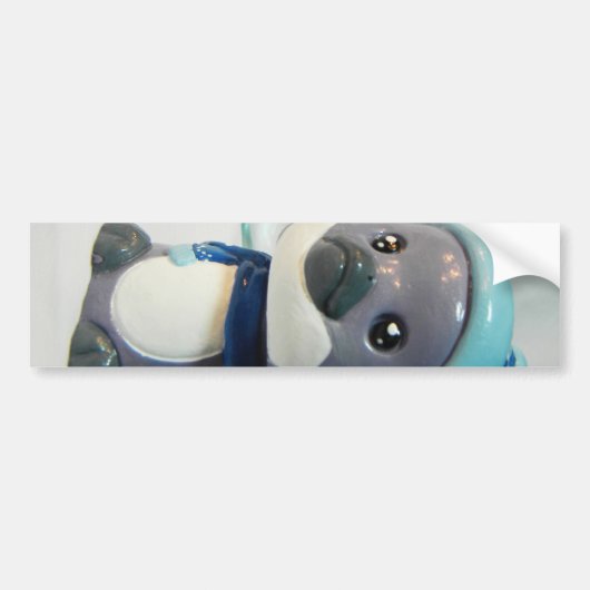 Autocollant De Voiture Pingouin pourpre I (Devant)