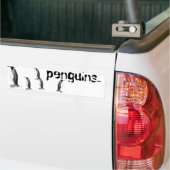 Autocollant De Voiture pingouins. (Sur camion)