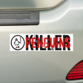 AUTOCOLLANT DE VOITURE PINGOUINS DE TUEUR (En voiture)