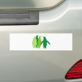 Autocollant De Voiture Pingouins verts (En voiture)