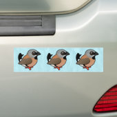 Autocollant De Voiture Pinson Noir-throated de Birdorable (En voiture)