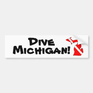 Autocollant De Voiture Piqué Michigan ! Adhésif pour pare-chocs