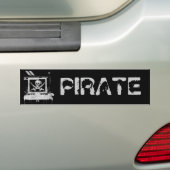 Autocollant De Voiture piratehack, PIRATE (En voiture)