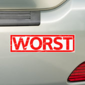 Autocollant De Voiture Pire timbre (En voiture)